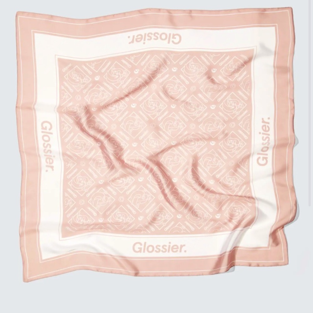 Limited-edition Glossier scarf